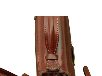 Herenlerenaktetasschoudertasvanvolnerfleer-bruinbovenkant - Richards-Specials-Store.com