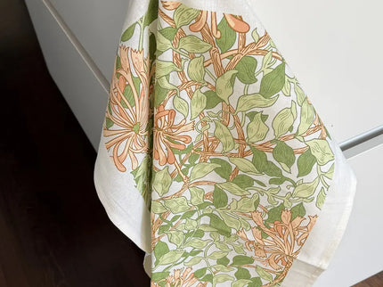 Kadoset William Morris Honeysuckle | Vaatdoek + Halflinnen Theedoek