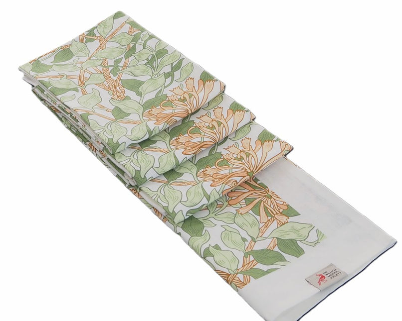 Halflinnen Theedoek William Morris Honeysuckle