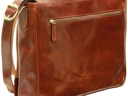 Fabrizio | Italiaans volnerf leren messenger tas
