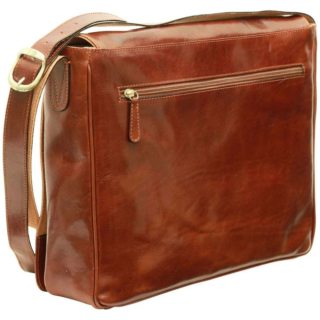 Fabrizio | Italiaans volnerf leren messenger tas