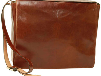 Fabrizio | Italiaans volnerf leren messenger tas
