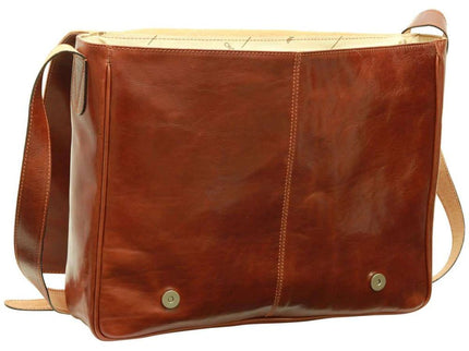 Fabrizio | Italiaans volnerf leren messenger tas