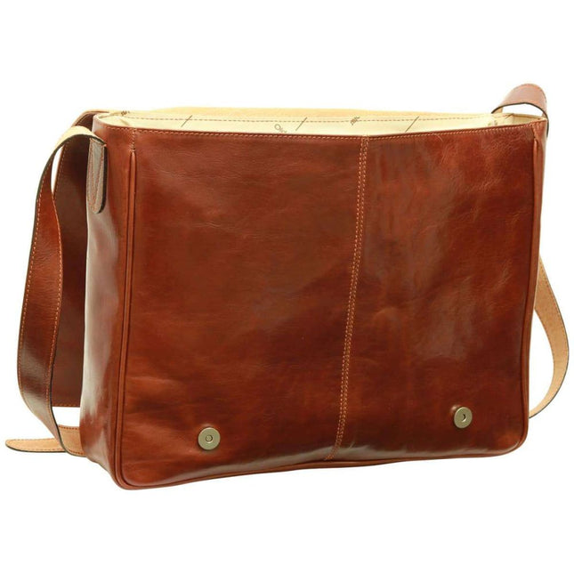 Fabrizio | Italiaans volnerf leren messenger tas