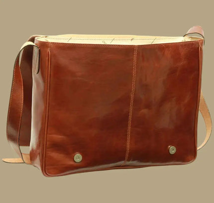 Fabrizio | Italiaans volnerf leren messenger tas