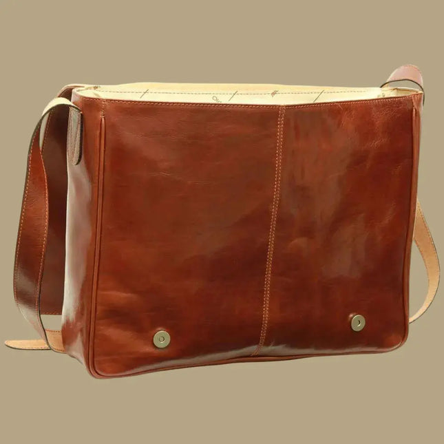Fabrizio | Italiaans volnerf leren messenger tas