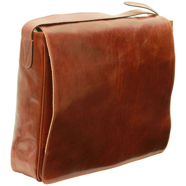 Fabrizio | Italiaans volnerf leren messenger tas