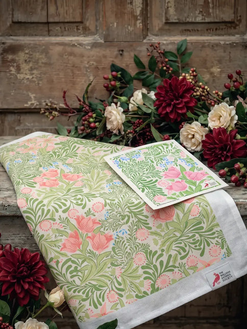 Kadoset William Morris Bower | Vaatdoek + Halflinnen Theedoek