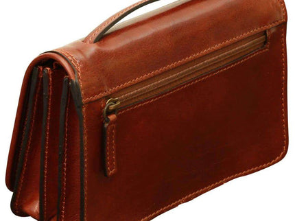 Kleinlerenschoudertasje-Bruinachterkant - Richards-Specials-Store.com