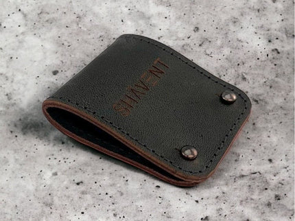 SHAVENT mesbescherming van premiumleer – elegante, duurzame bescherming voor uw scheermes