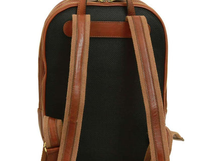Lucca | Laptoprugzak van Italiaans volnerfleer met trolley strap