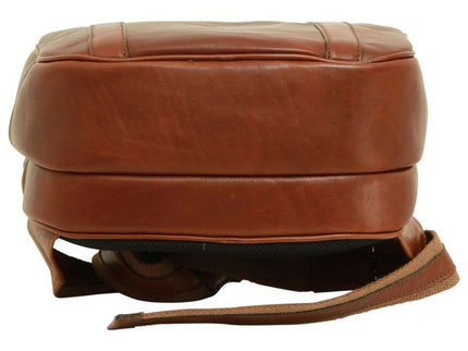 Lucca | Laptoprugzak van Italiaans volnerfleer met trolley strap