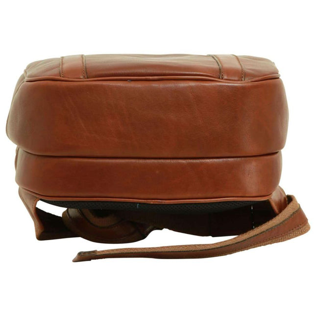 Lucca | Laptoprugzak van Italiaans volnerfleer met trolley strap