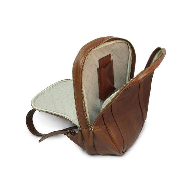 Lucca | Laptoprugzak van Italiaans volnerfleer met trolley strap