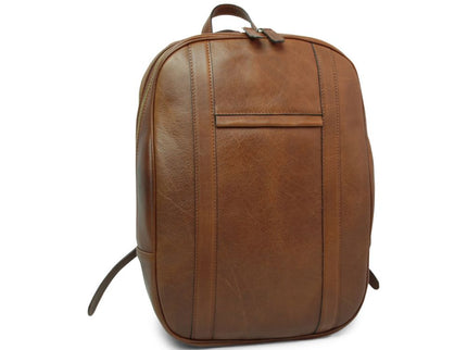Lucca | Laptoprugzak van Italiaans volnerfleer met trolley strap