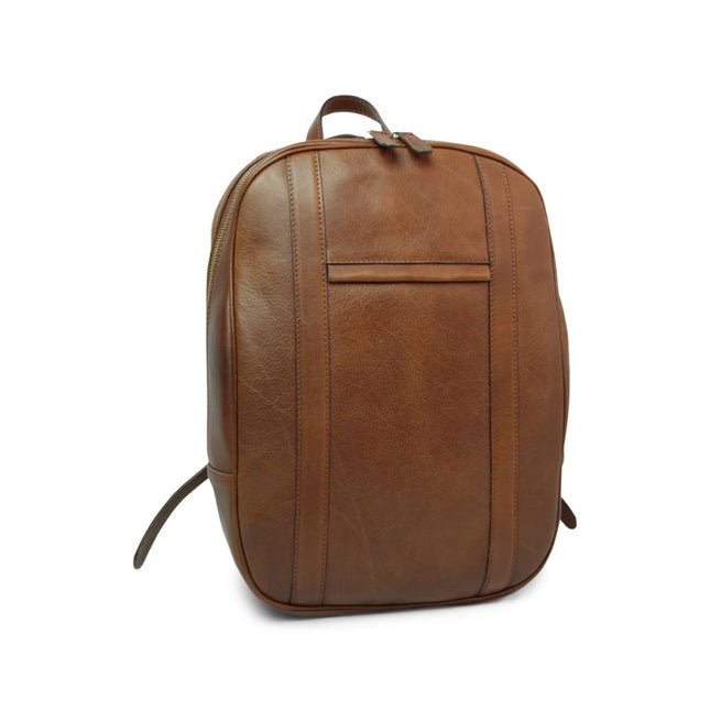 Lucca | Laptoprugzak van Italiaans volnerfleer met trolley strap