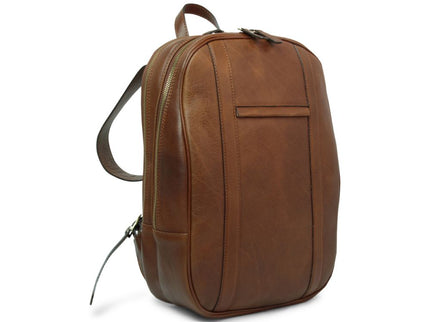 Lucca | Laptoprugzak van Italiaans volnerfleer met trolley strap