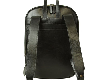 Lucca | Laptoprugzak van Italiaans volnerfleer met trolley strap