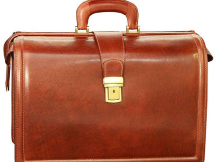 LeatherBriefcasewith3compartments-Brownfront - Richards-Specials-Store.com
