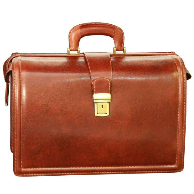 LeatherBriefcasewith3compartments-Brownfront - Richards-Specials-Store.com