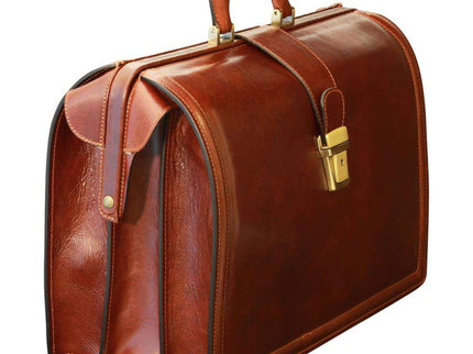 LeatherBriefcasewith3compartments-Brownside - Richards-Specials-Store.com
