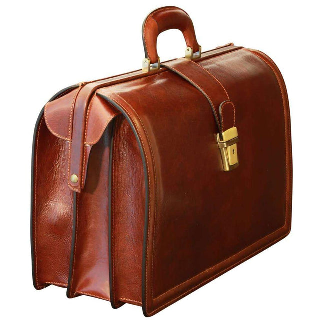 LeatherBriefcasewith3compartments-Brownside - Richards-Specials-Store.com