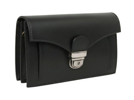 Leren_clutch_-_Zwart_voorkant - Richards-Specials-Store.com