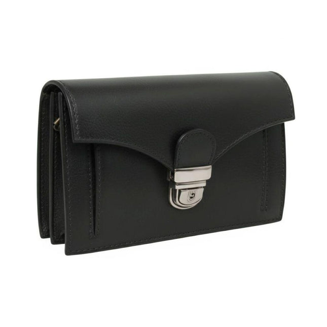 Leren_clutch_-_Zwart_voorkant - Richards-Specials-Store.com