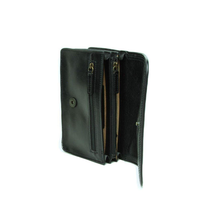 Lerenclutchtas-Zwartbinnenkant - Richards-Specials-Store.com