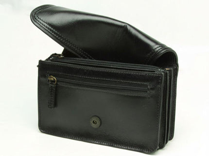 Lerenclutchtas-Zwartvoorkant2 - Richards-Specials-Store.com