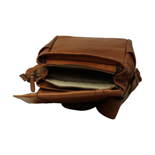 Lerenlaptoprugzakmettrolleyband-Goldbinnenkant - Richards-Specials-Store.com