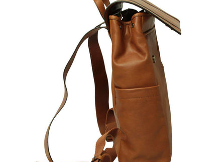 Lerenlaptoprugzakmettrolleyband-Goldzijkant - Richards-Specials-Store.com