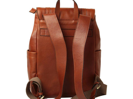 Lerenlaptoprugzakmettrolleyband-Teakachterkant - Richards-Specials-Store.com