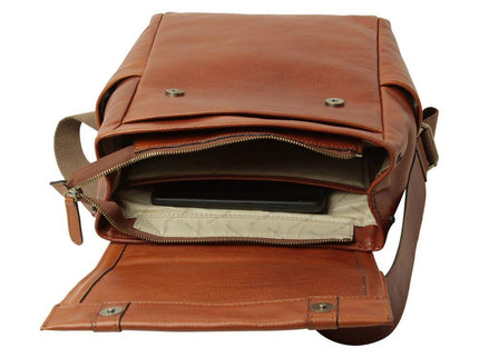 Lerenlaptoprugzakmettrolleyband-Teakbinnenkant2 - Richards-Specials-Store.com