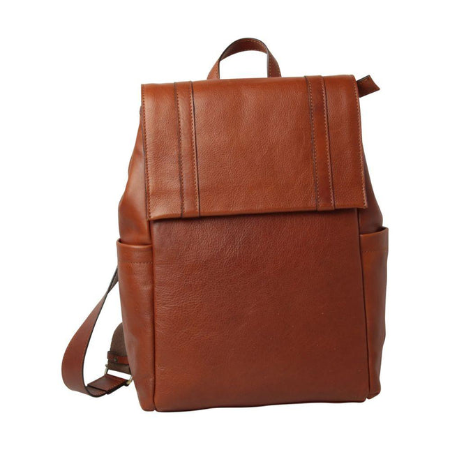 Lerenlaptoprugzakmettrolleyband-Teakvoorkant - Richards-Specials-Store.com