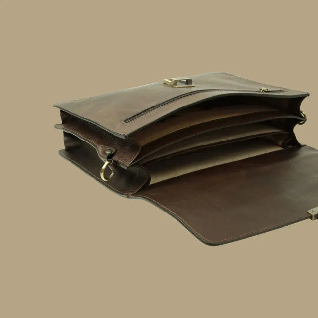 Marco | Leren laptoptas voor heren