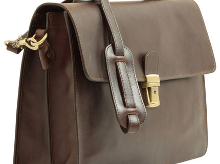 Lerenlaptoptasvoorheren_Donkerbruinzijkant - Richards-Specials-Store.com