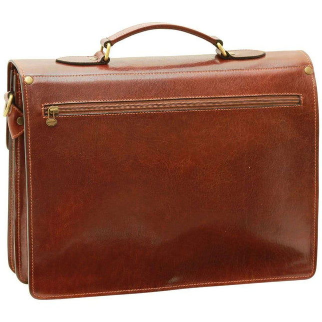 Lerenlaptoptasvoorheren_cognacachterkant - Richards-Specials-Store.com