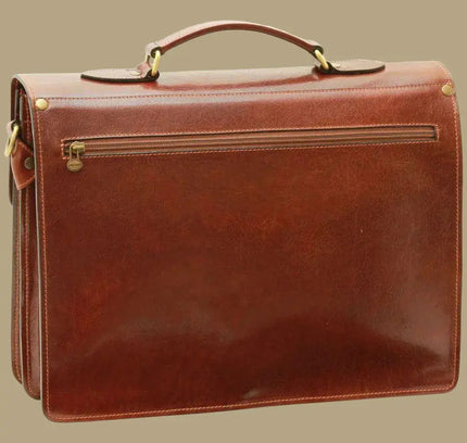 Marco | Leren laptoptas voor heren
