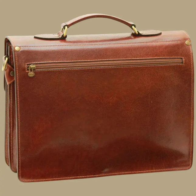 Marco | Leren laptoptas voor heren