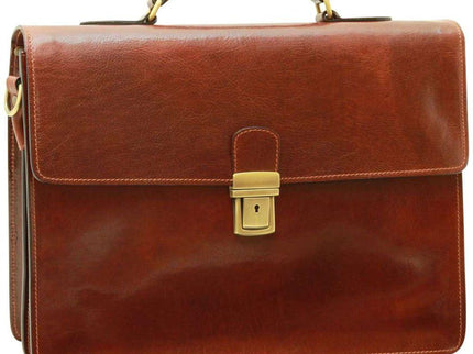 Lerenlaptoptasvoorheren_cognacfront - Richards-Specials-Store.com
