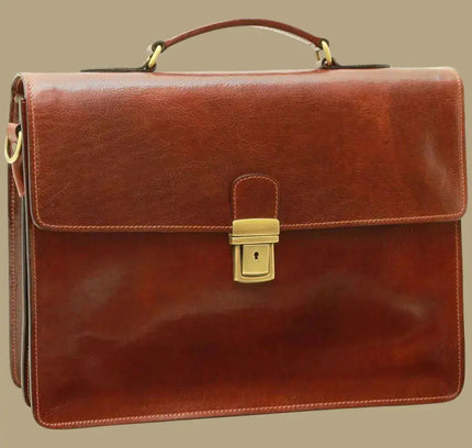 Marco | Leren laptoptas voor heren