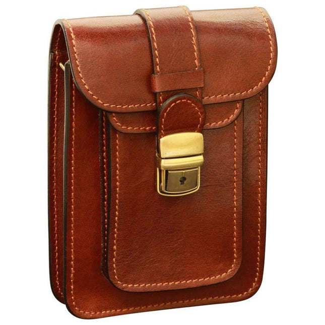 Lerenriemtasjecognacvoorkant - Richards-Specials-Store.com