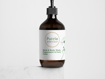 Purelo - Hand & Body Wash, Peppermint & Dark Cedar | Richard's Specials