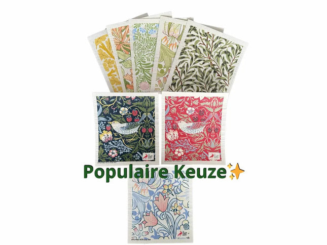 8-pak Zweedse vaatdoeken (Swedish Dishcloths) William Morris