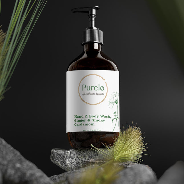 Purelo - Hand & Body Wash, Ginger & Smoky Cardamom | Richard's Specials