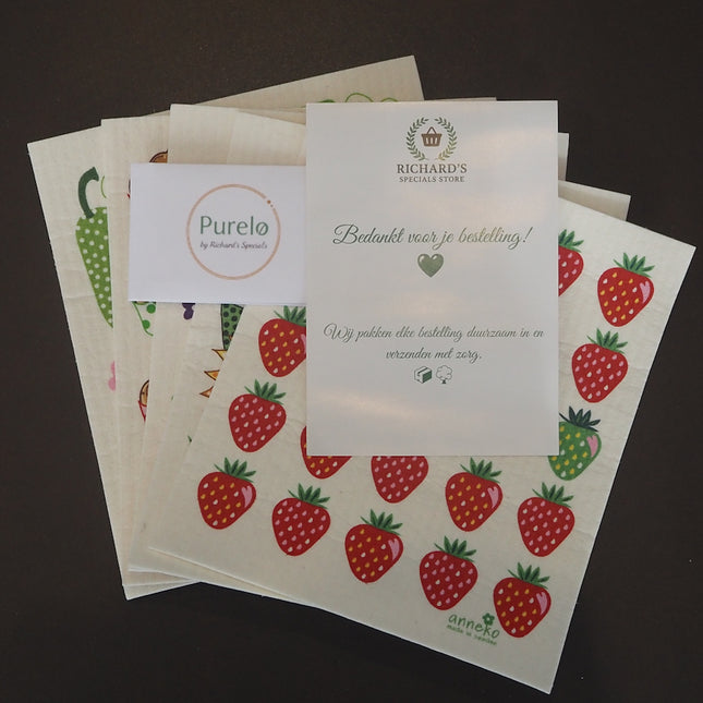 5-Pak Zweedse vaatdoeken – Extra korting