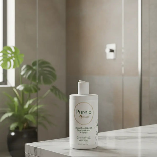 Gloss Conditioner, Smoky Green Vetiver | Purelo Skincare