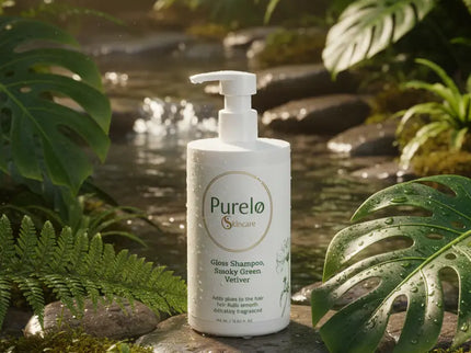 Gloss Shampoo, Smoky Green Vetiver | Purelo Skincare