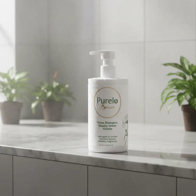 Gloss Shampoo, Smoky Green Vetiver | Purelo Skincare